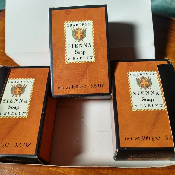 RARE Discontinued Crabtree&Evelyn SIENNA Soap/Savon